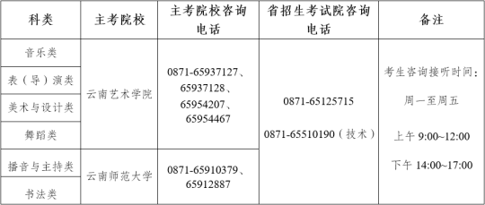 云南省2025年普通高校招生藝術(shù)類省級統(tǒng)考專業(yè)成績合格線及專業(yè)成績查詢須知