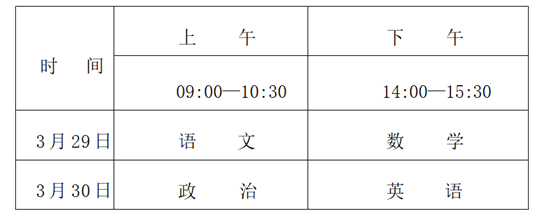西藏：3月29日開考！2025年體育單招文化考試溫馨提示
