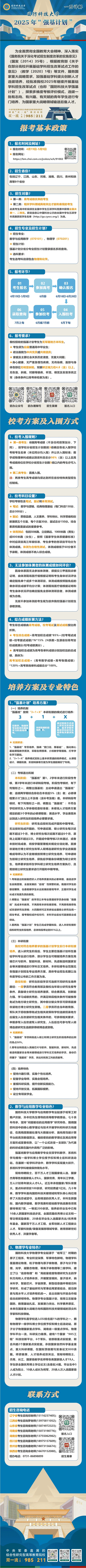 一圖詳解︱國防科技大學(xué)2025年“強(qiáng)基計(jì)劃”
