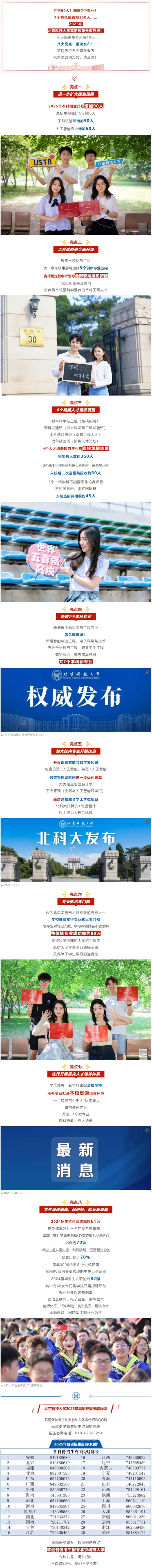直招！擴(kuò)招！北京科技大學(xué)2025年高招亮點(diǎn)！